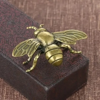 1ks Mosazná VČELA Dekorace